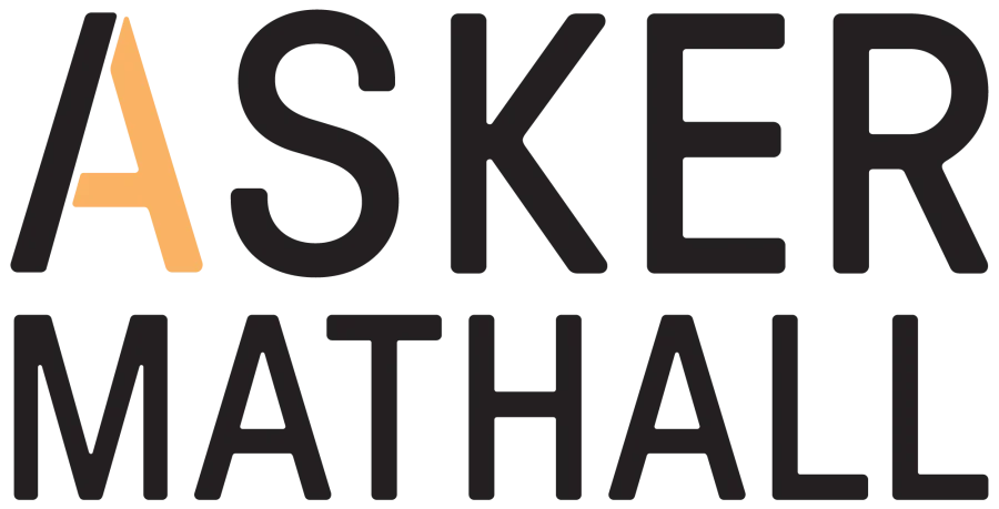 Asker Mathall logo vertikal