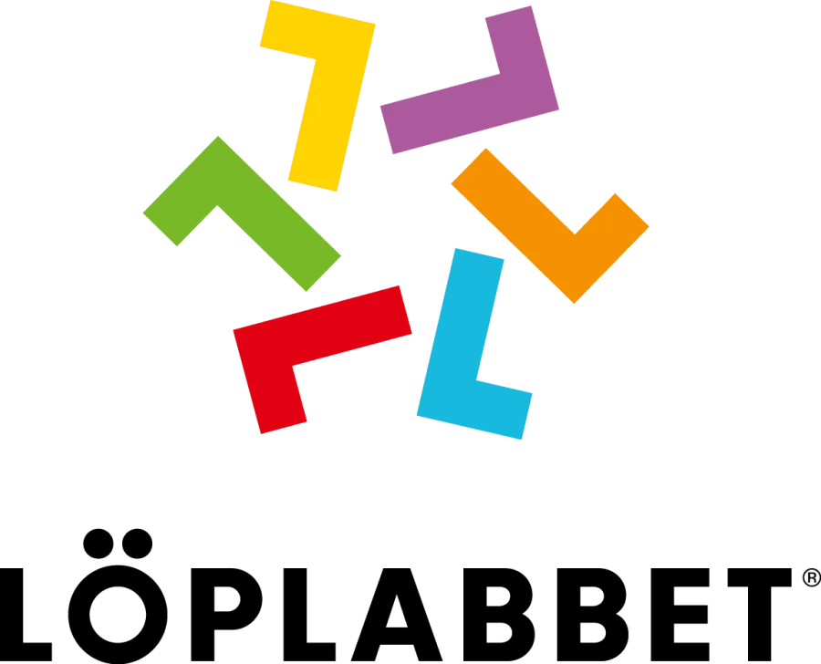 Loplabbet logo vertikal positiv RGB